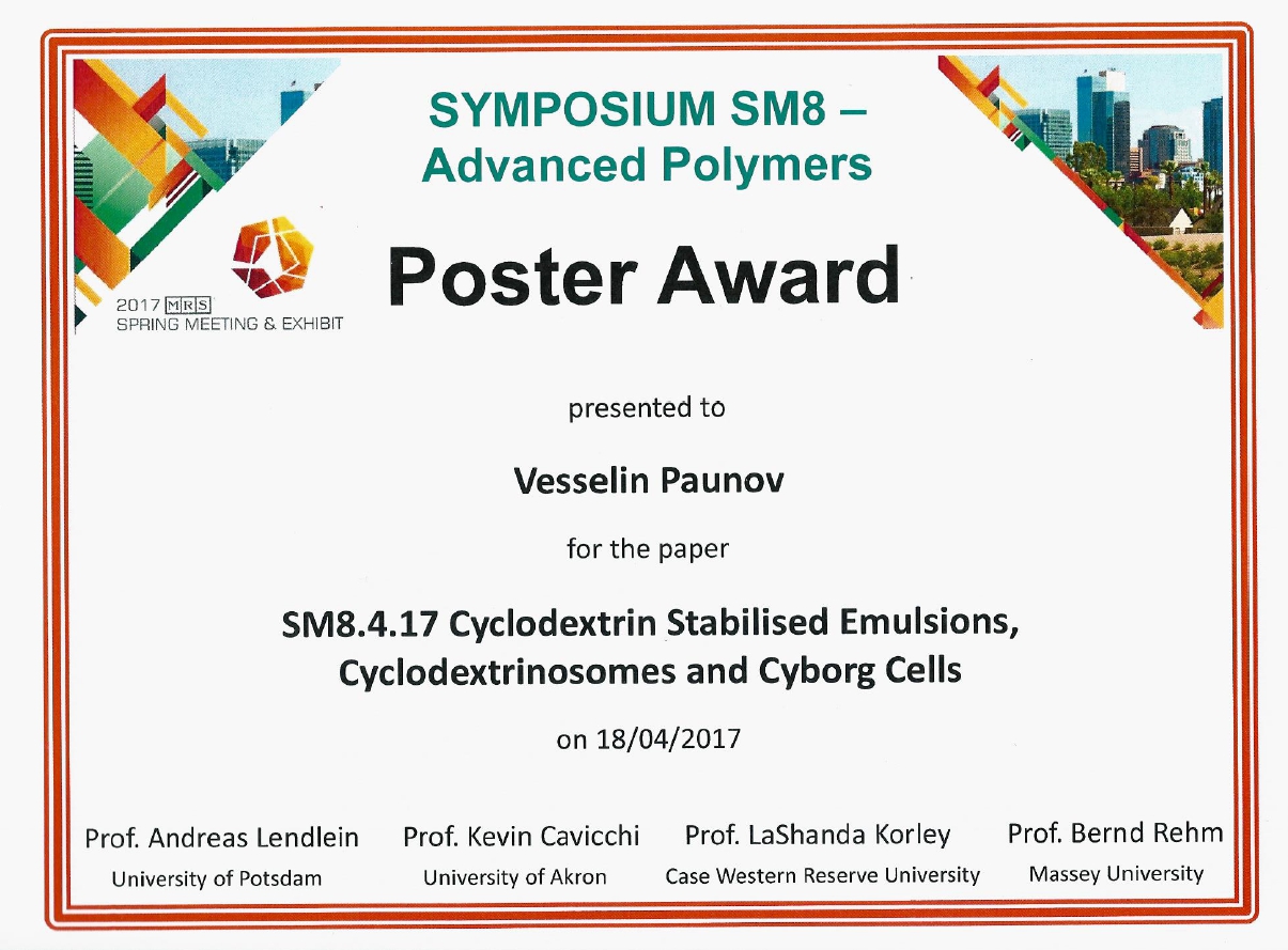 MRS poster award 2017